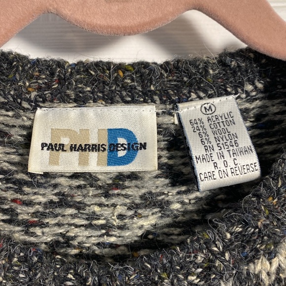 Paul Harris Design Button Down Sweater, Medium - Picture 3 of 6